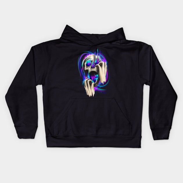 Space Consuming Kids Hoodie by opawapo